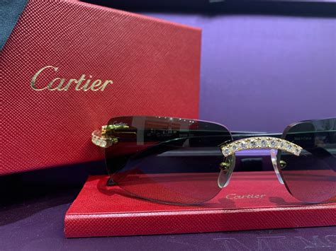 cartier heart glasses with diamonds.